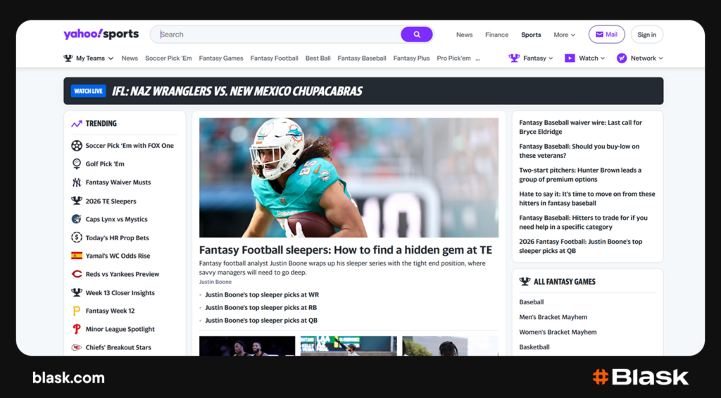 Yahoo Fantasy Sports