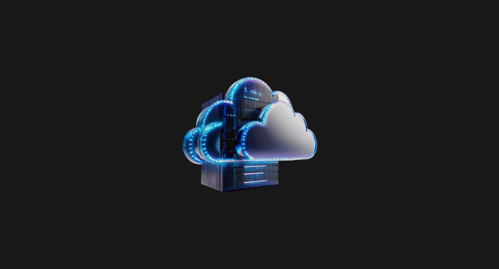 Stylised cloud icon with an orange AI circuit, symbolising big-data engines driving online-gambling insights.