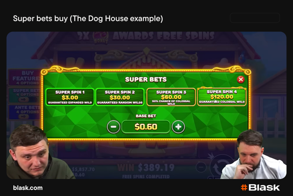 Super bets buy - The Dog House (Pragmatic Play) example