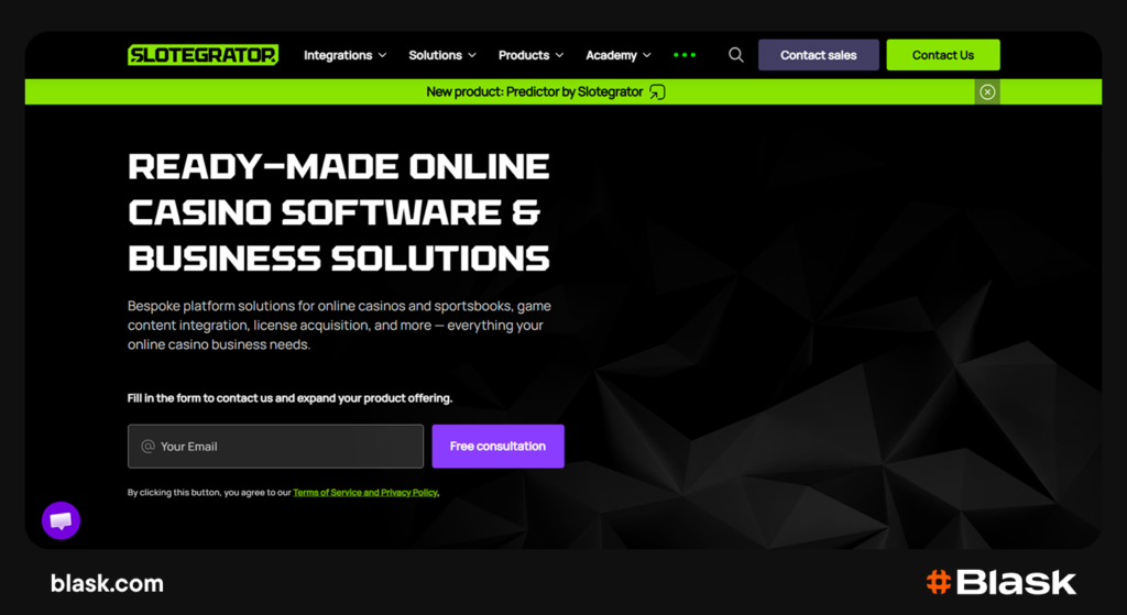 Slotegator main page