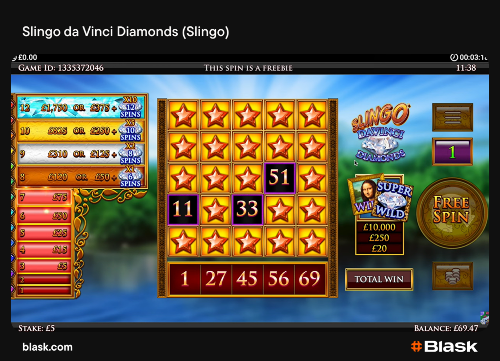 Slingo da Vinci Diamonds (Slingo)