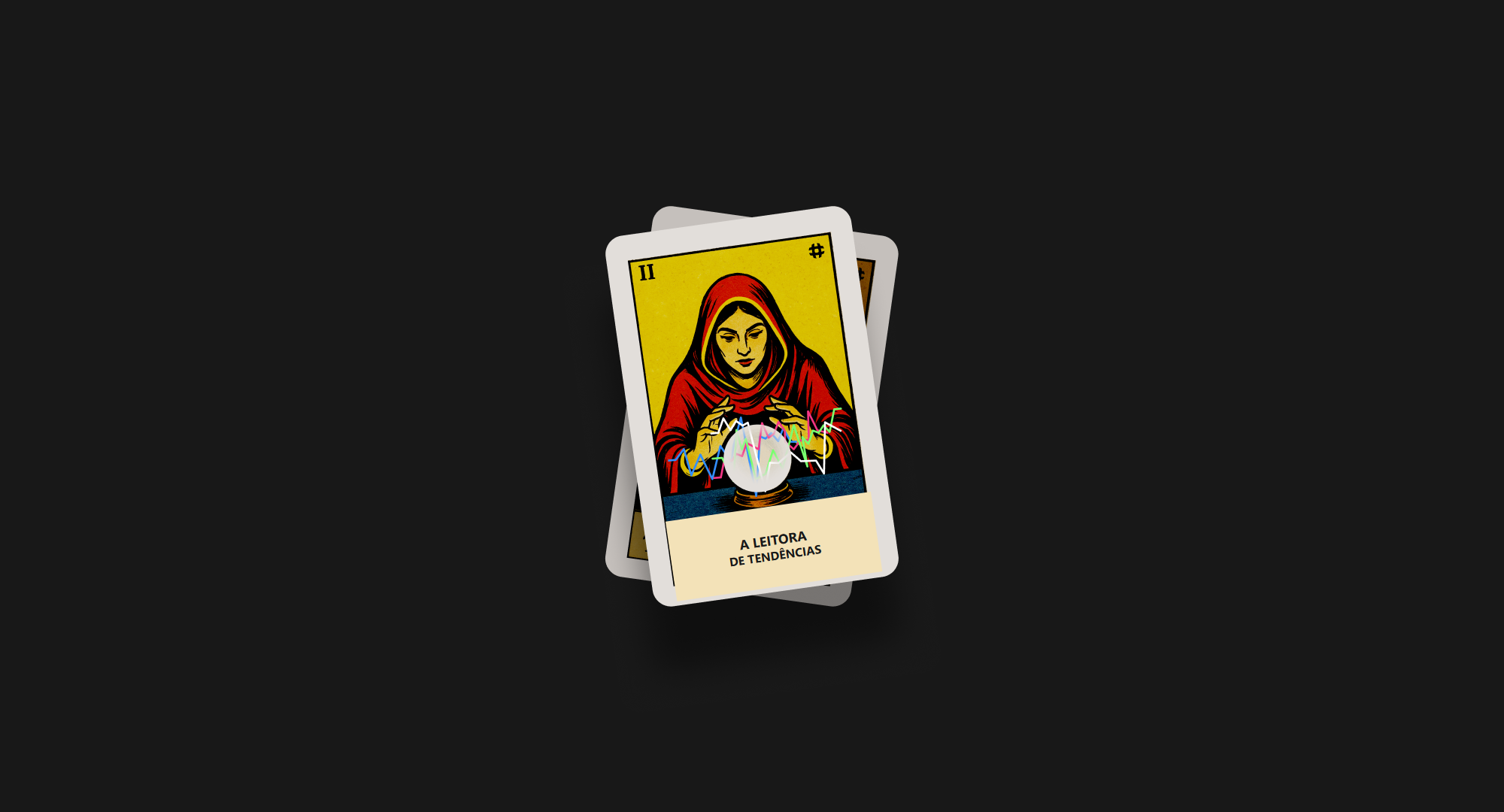Ilustração de uma vidente com bola de cristal sobre modelos preditivos apostas esportivas.