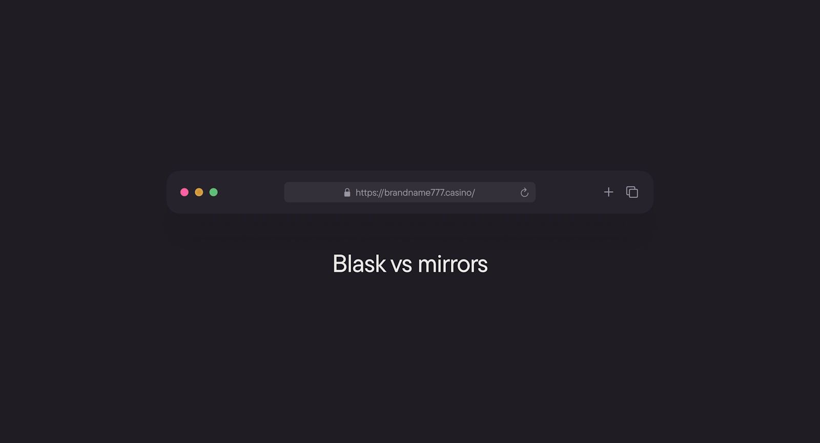 How Blask filters mirror sites when searching for iGaming brands